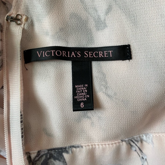 Victoria Secret Pink Floral Print Sundress with Black and White Flowers Size 6 - Picture 6 of 7